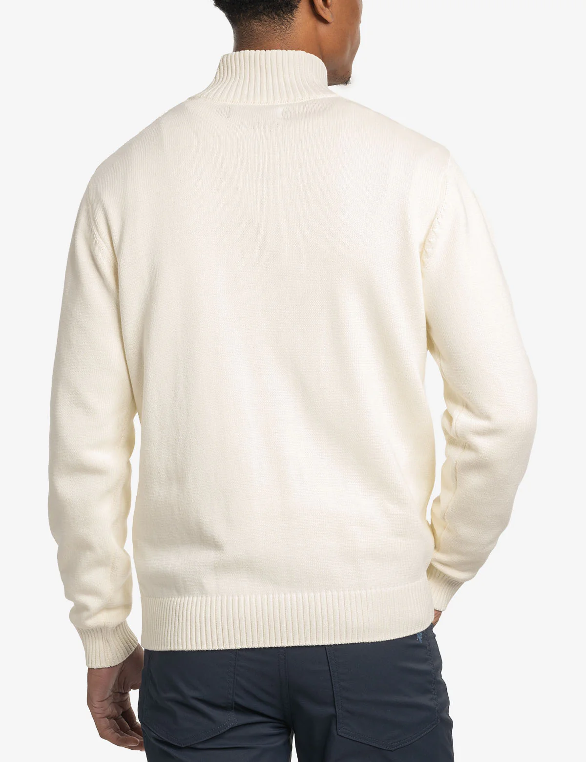 1/4 ZIP CABLE KNT SWEATER - Image 4