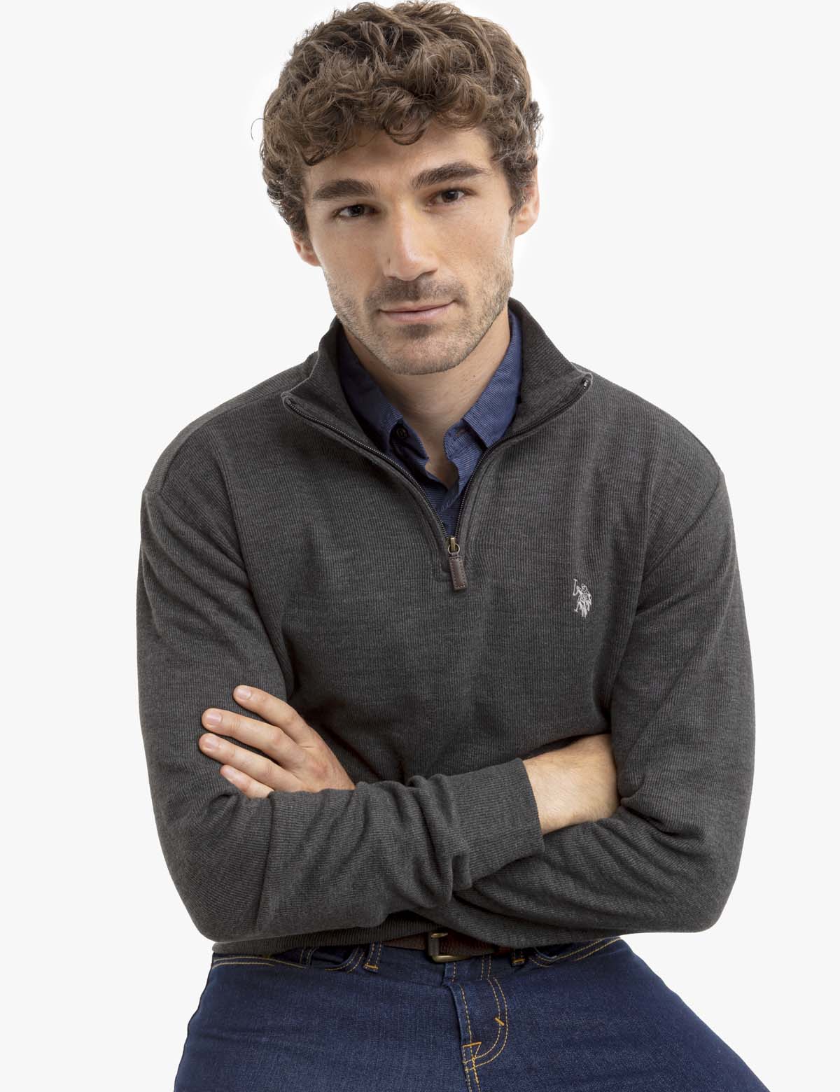 1/4 ZIP FLATBACK PULLOVER - Image 3