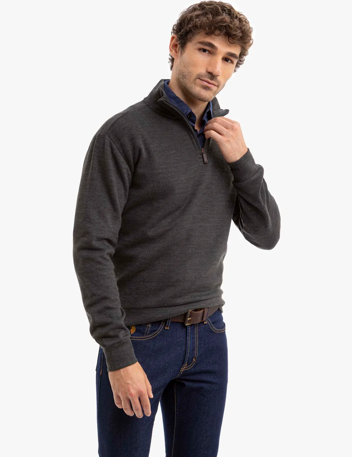 1/4 ZIP FLATBACK PULLOVER - Image 4