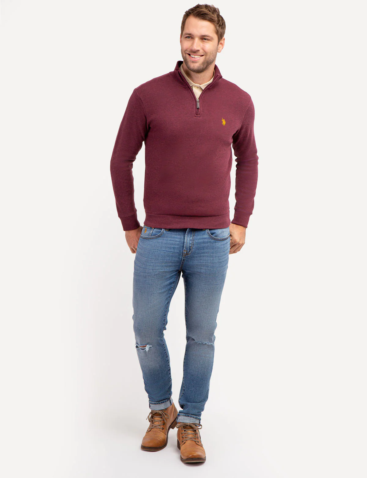 1/4 ZIP FLATBACK PULLOVER - Image 8