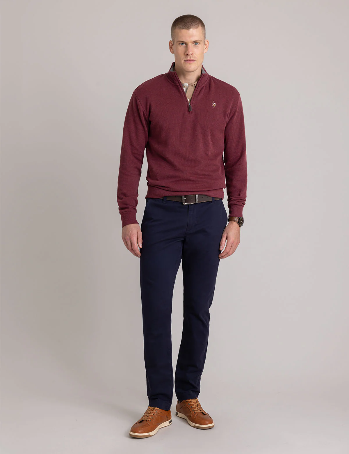 1/4 ZIP MOCK NECK FLATBACK PULLOVER - Image 14