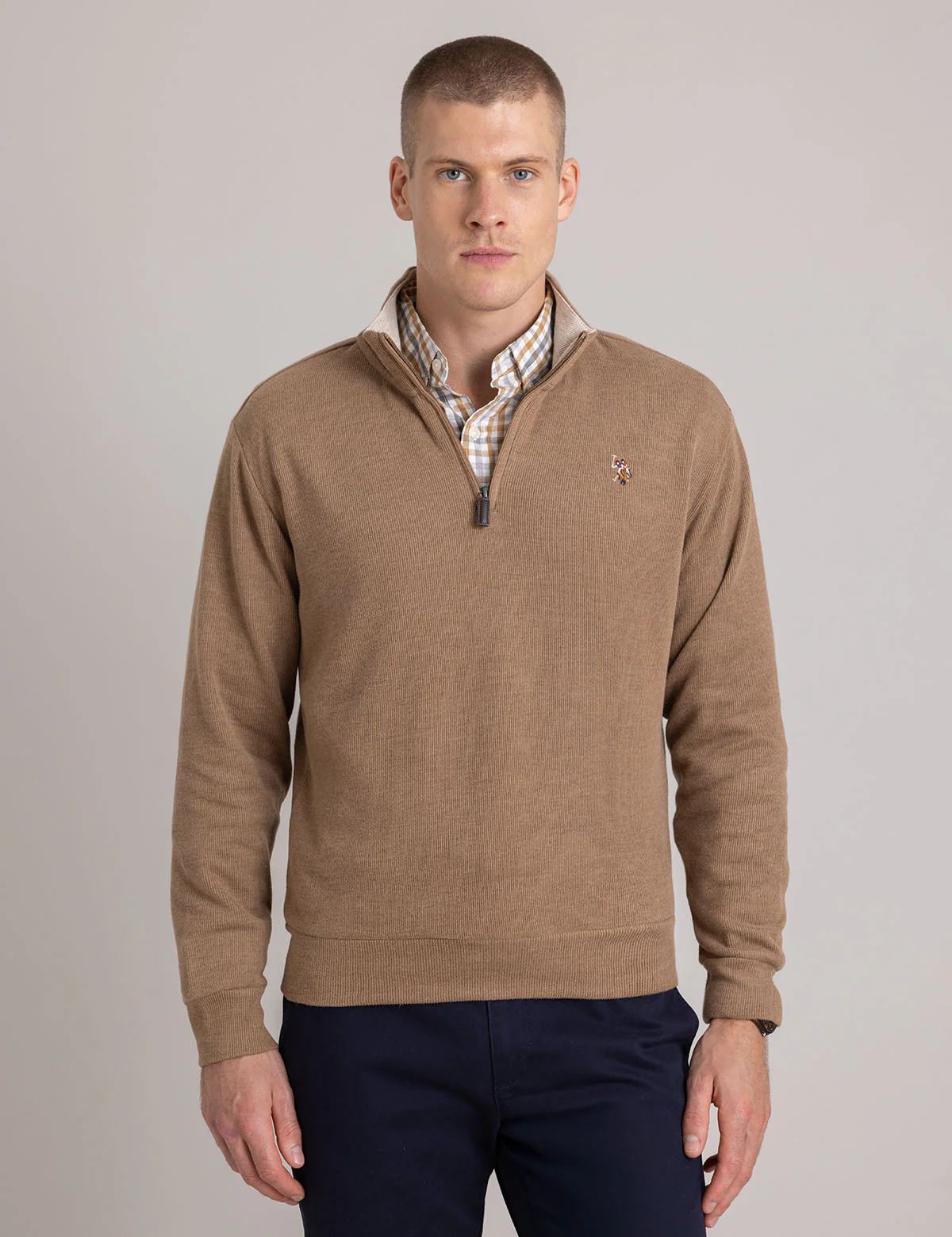 1/4 ZIP MOCK NECK FLATBACK PULLOVER - Image 20