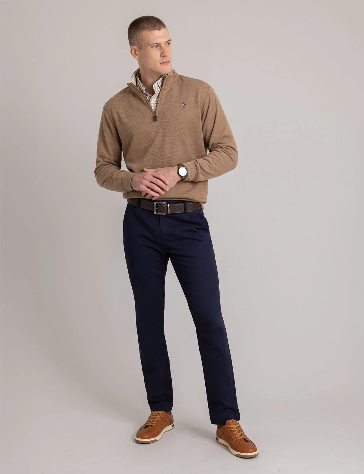 1/4 ZIP MOCK NECK FLATBACK PULLOVER - Image 21