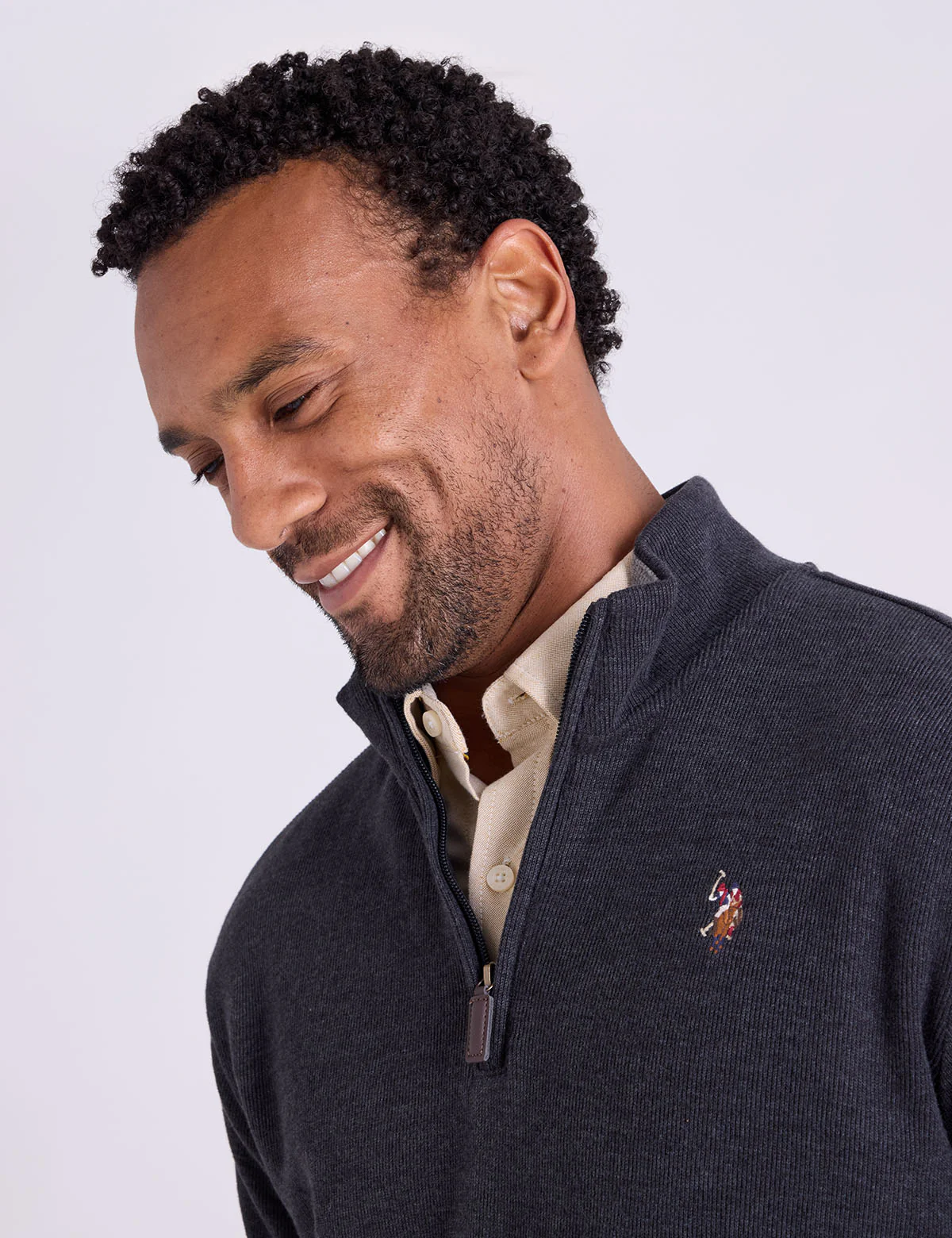 1/4 ZIP MOCK NECK FLATBACK PULLOVER - Image 3