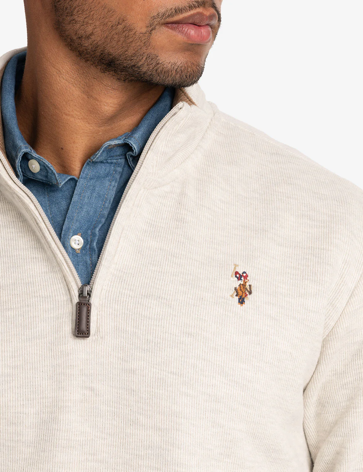 1/4 ZIP MOCK NECK FLATBACK PULLOVER - Image 31