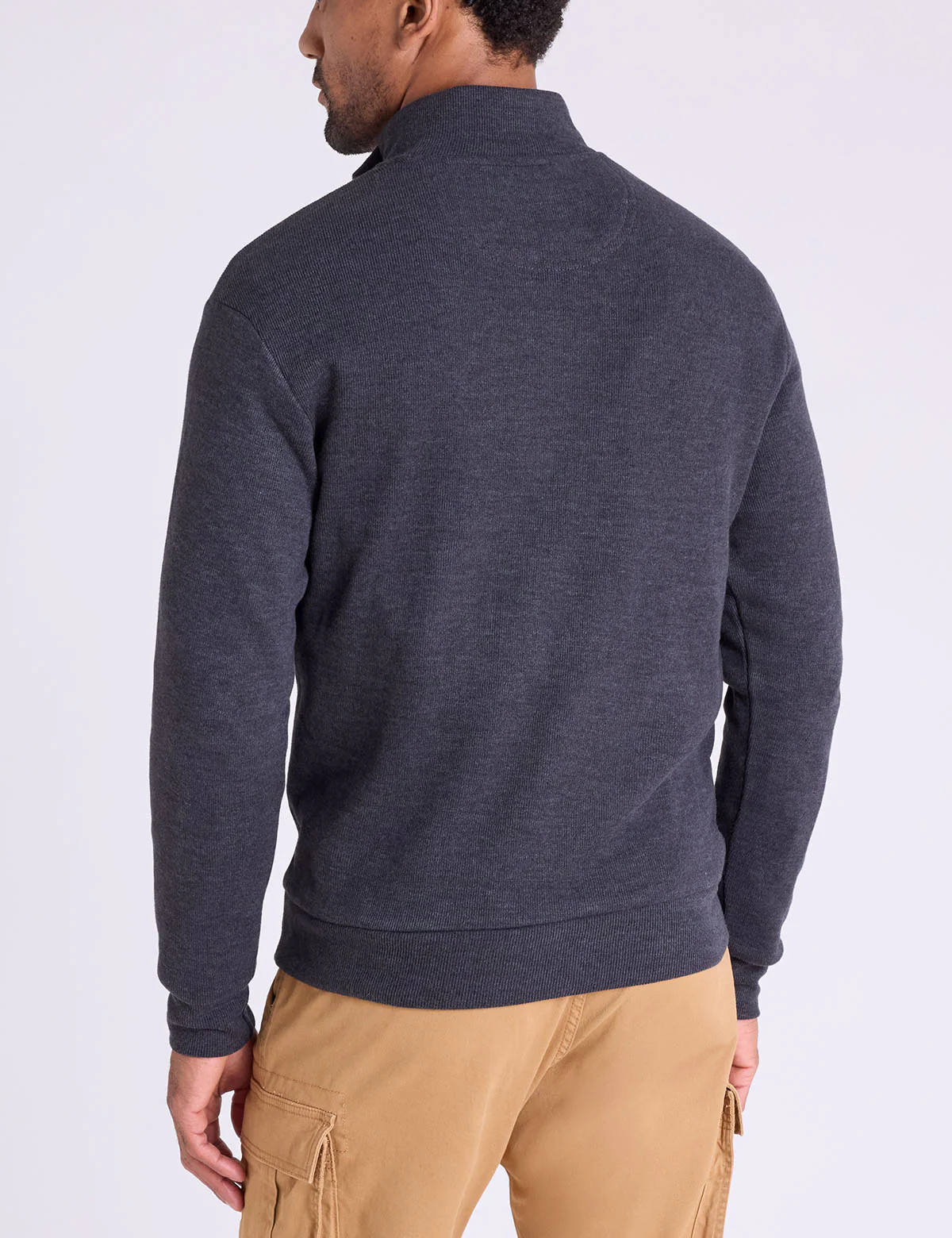 1/4 ZIP MOCK NECK FLATBACK PULLOVER - Image 5