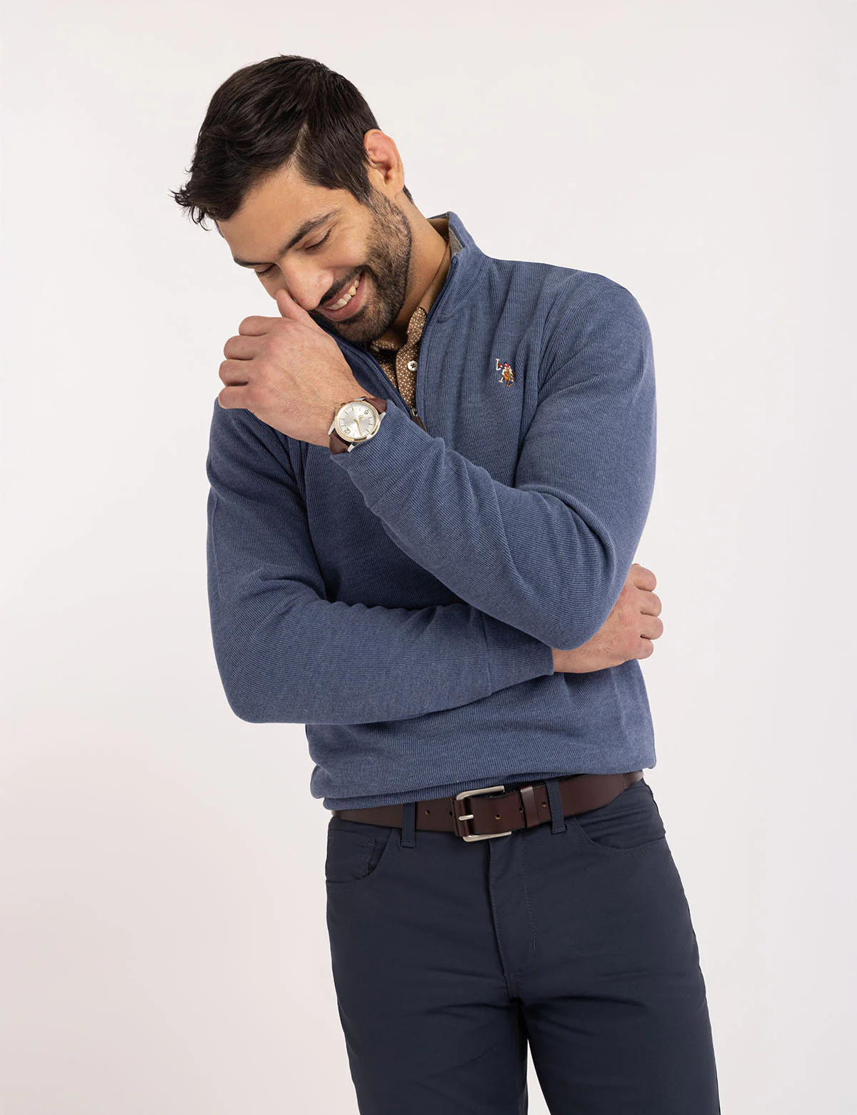 1/4 ZIP MOCK NECK FLATBACK PULLOVER - Image 6