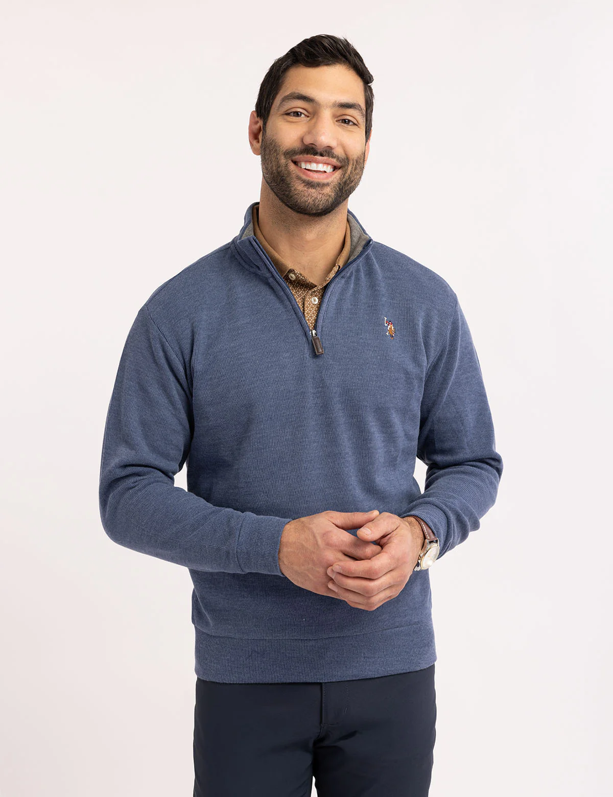 1/4 ZIP MOCK NECK FLATBACK PULLOVER - Image 7
