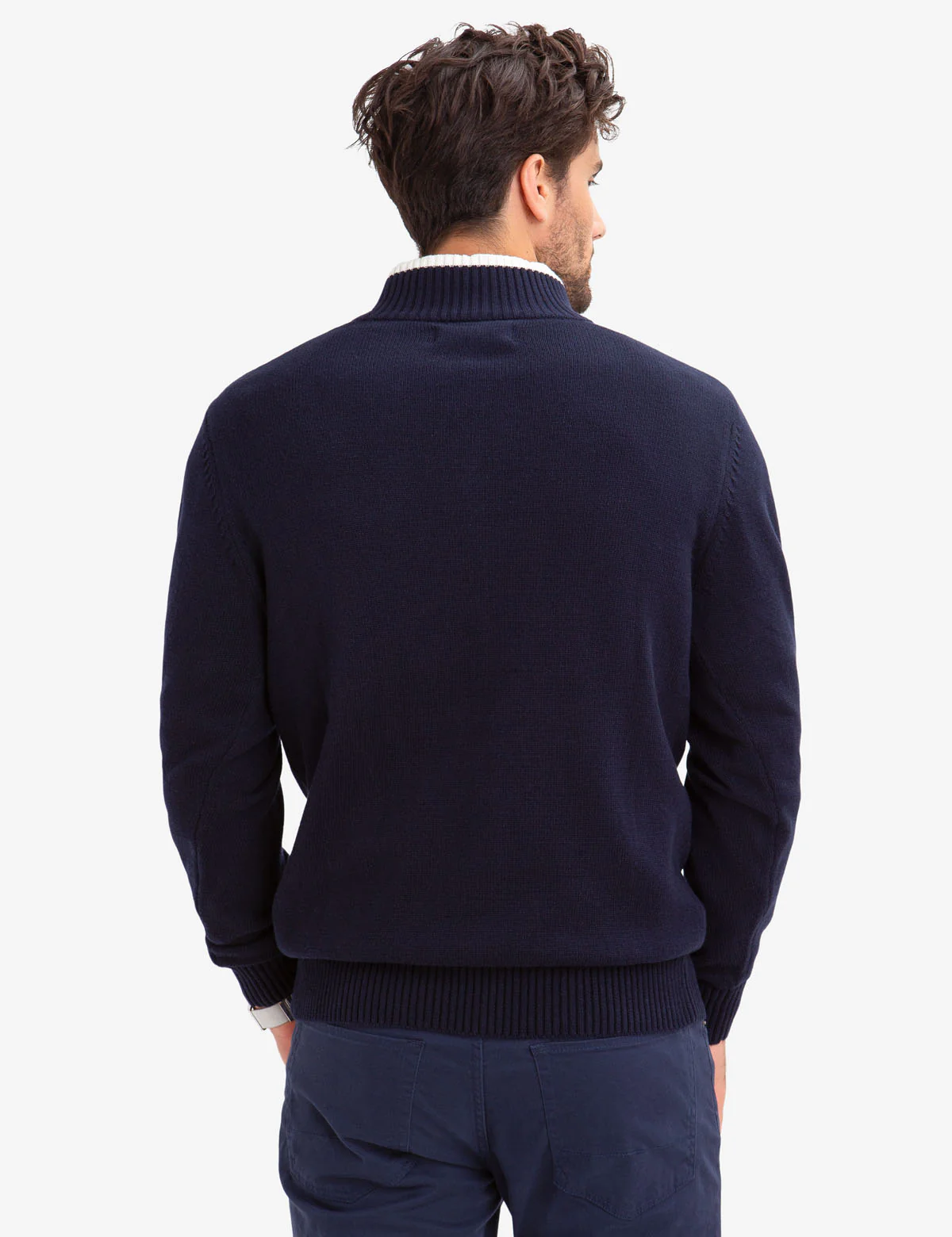 QUARTER ZIP MULTI-COLOR LOGO SWEATER - Image 4