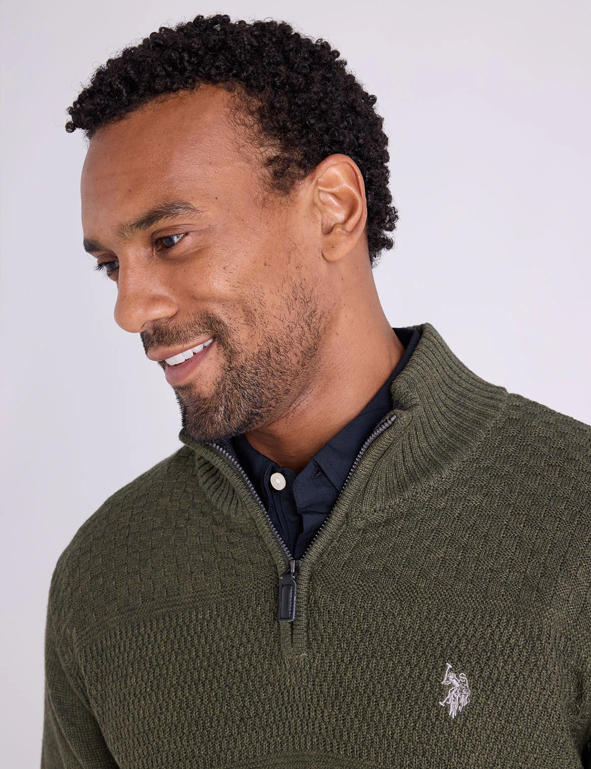 1/4 ZIP TEXTURED SWEATER - Image 7