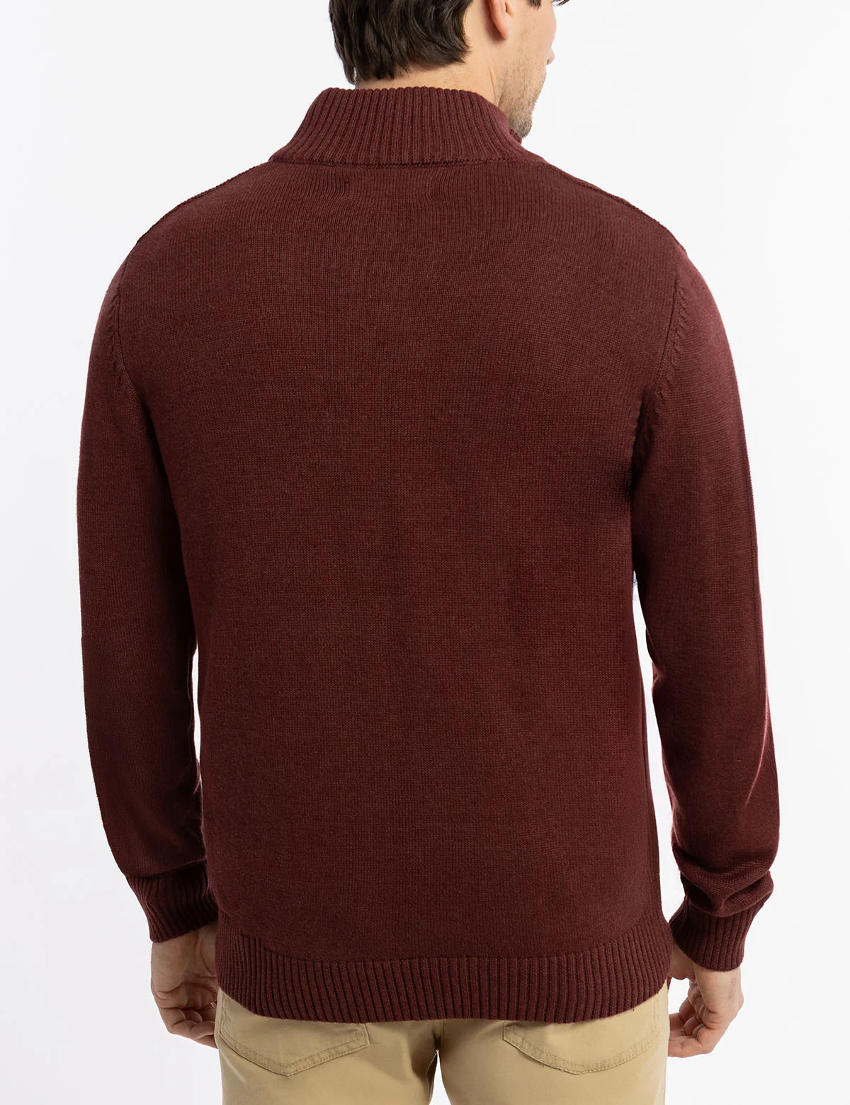 1/4 ZIP TEXTURED SWEATER - Image 4