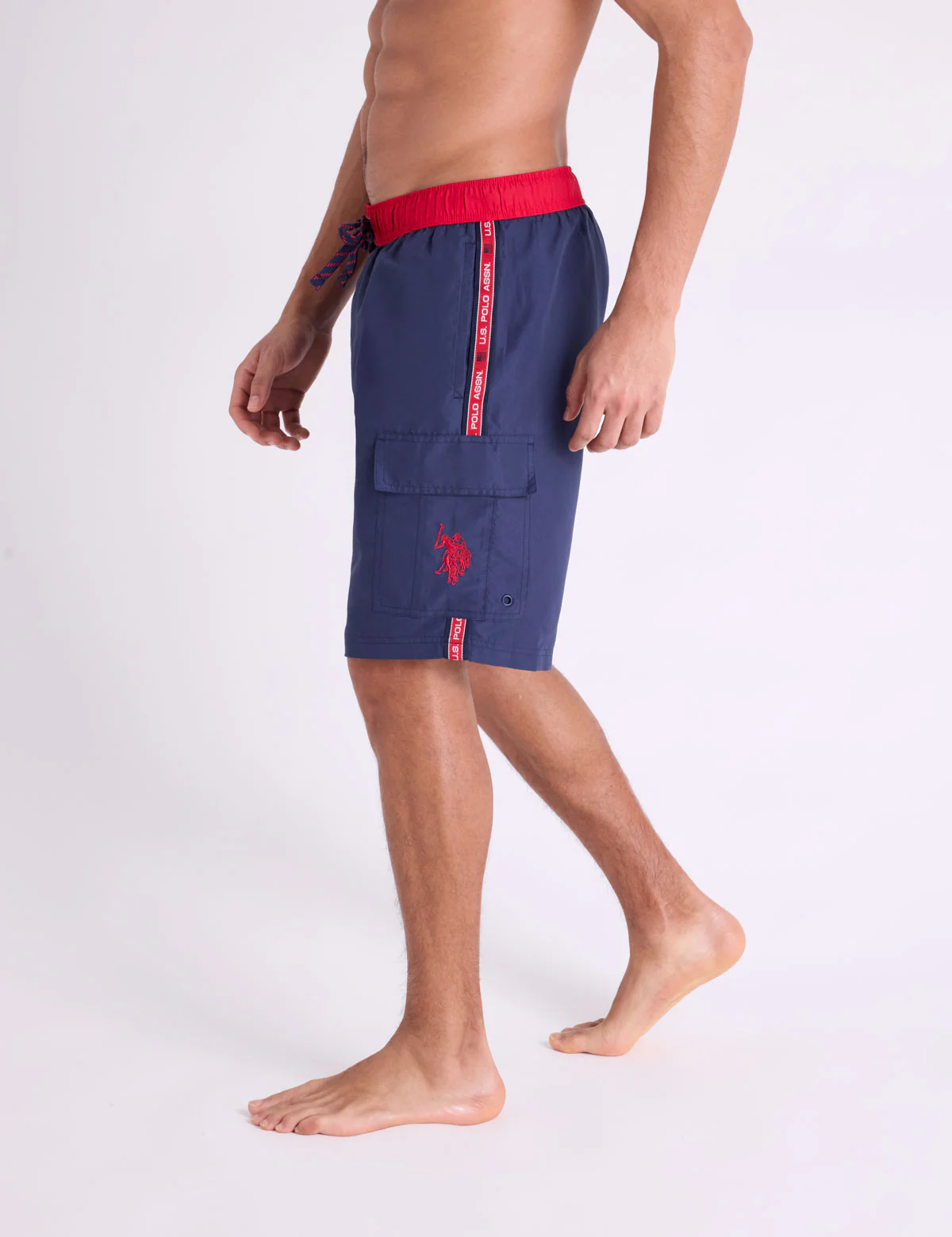 10" USPA SIDE TAPE CARGO SWIM SHORTS - Image 4