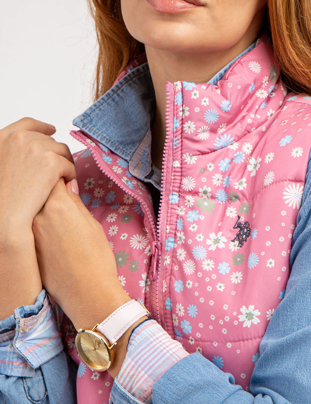 DITSY PRINT PUFFER VEST - Image 6