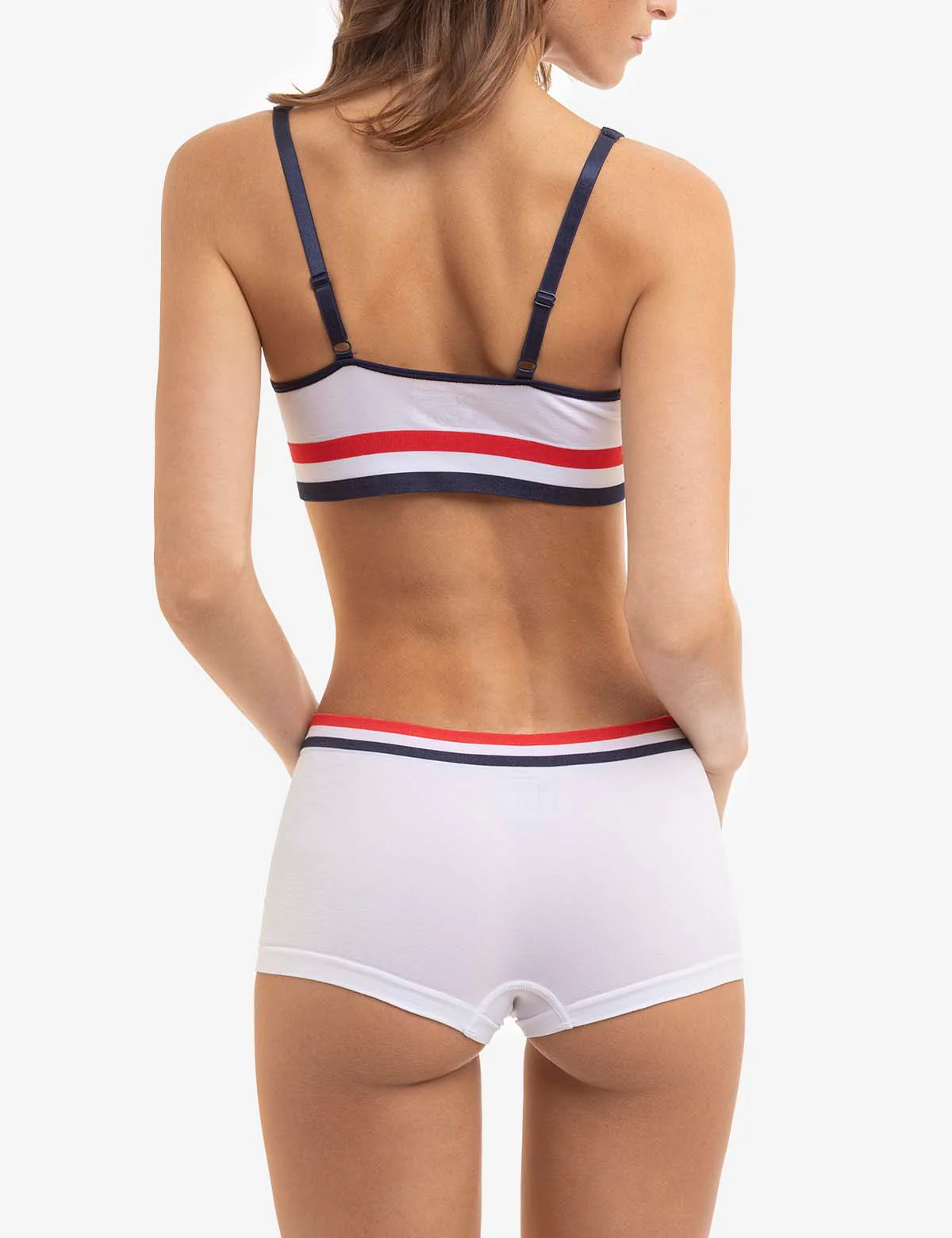 2 PACK SIGNATURE STRIPE BRALETTES WITH REMOVEABLE PADS - Image 4