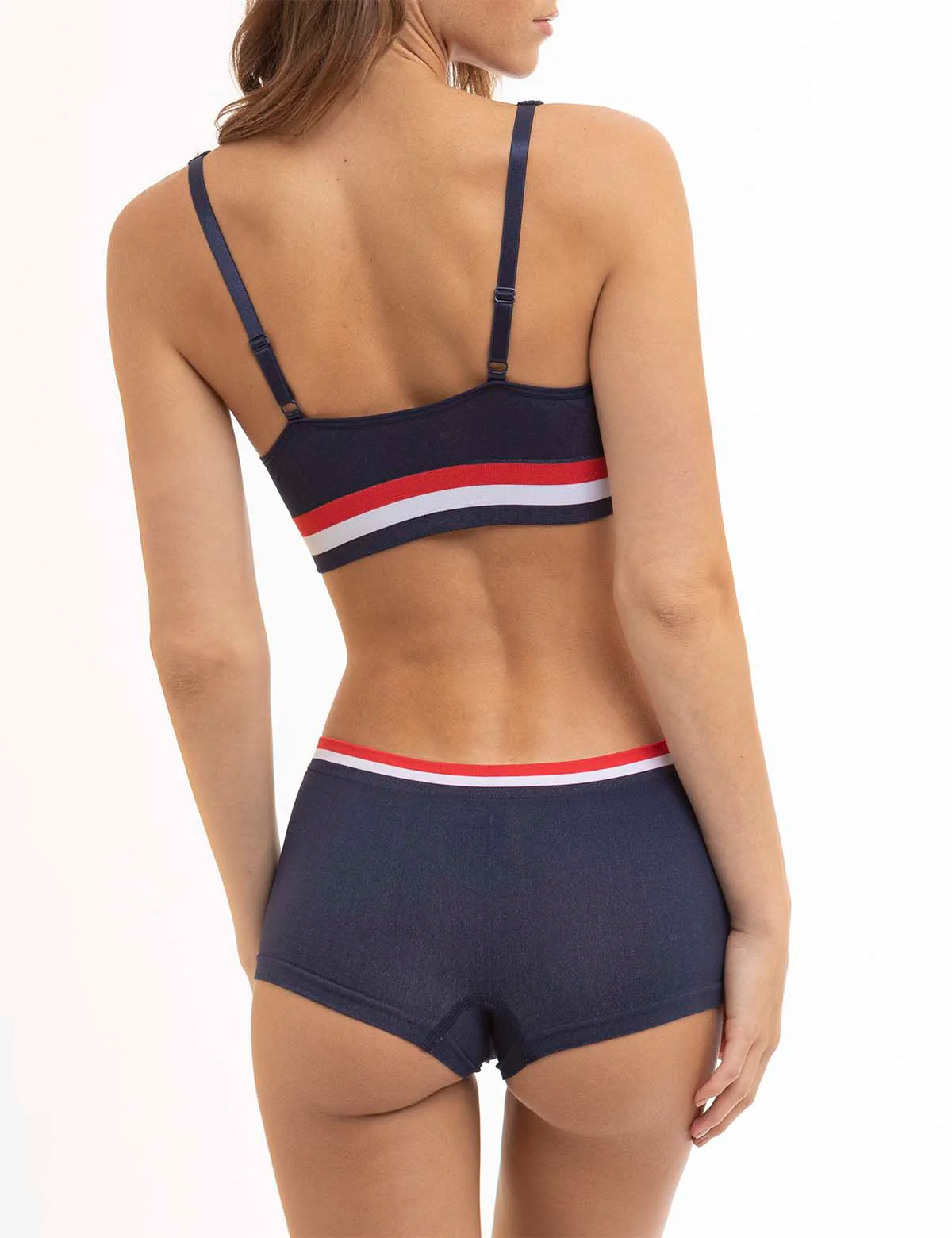 2 PACK SIGNATURE STRIPE BRALETTES WITH REMOVEABLE PADS - Image 7