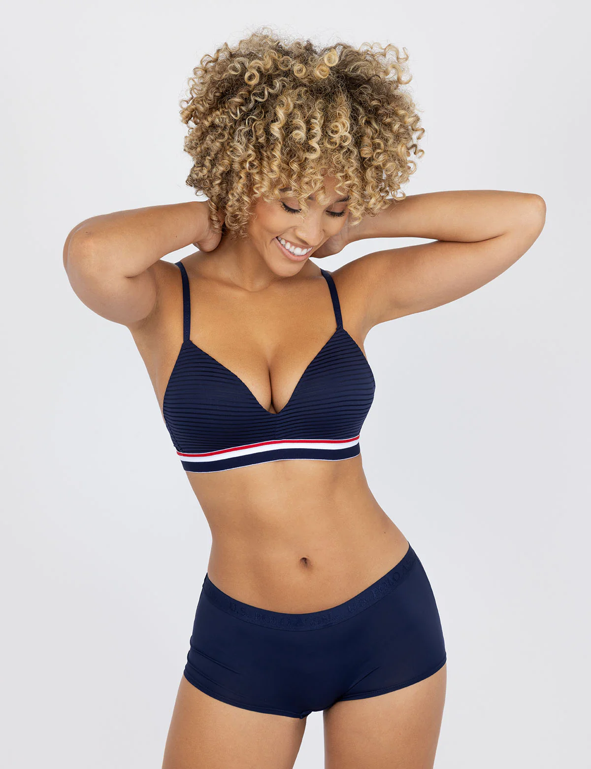 2PK SIG STRIPE MICROFIBER MOLDED CUP BRAS - Image 2