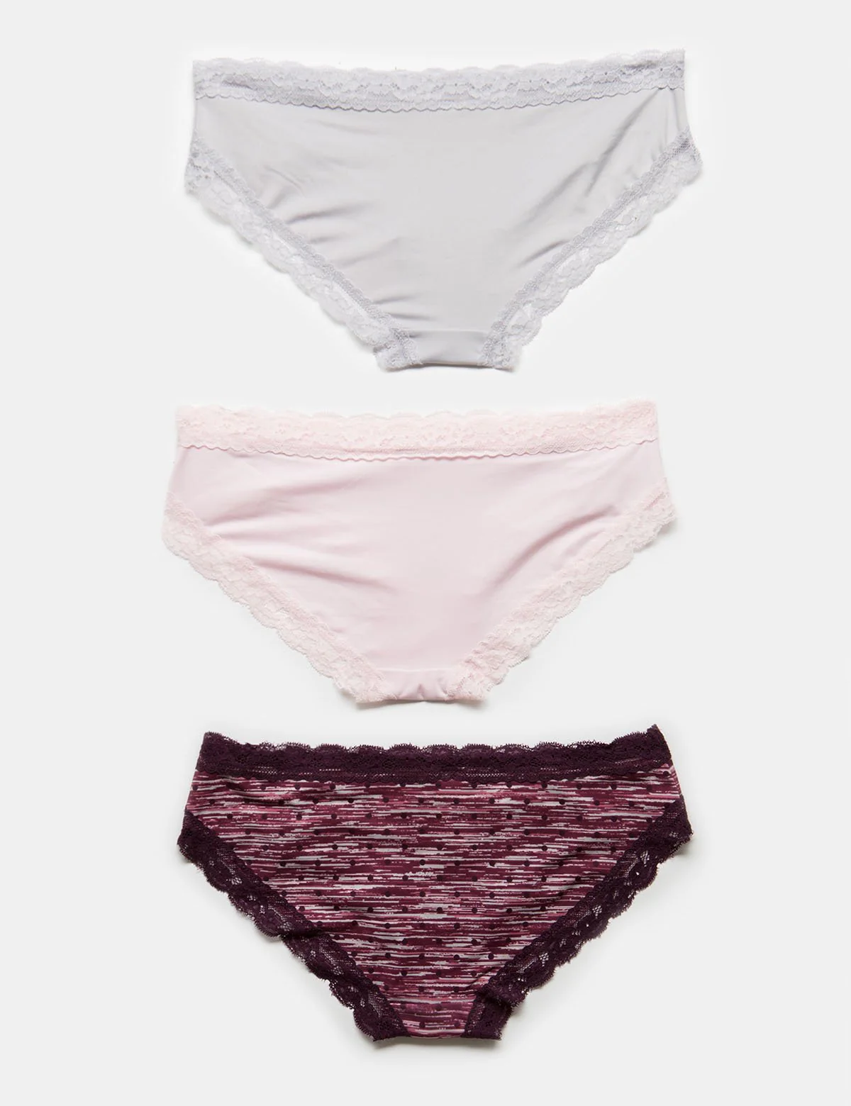 3 Pack Micro Lace Hipsters - Image 3