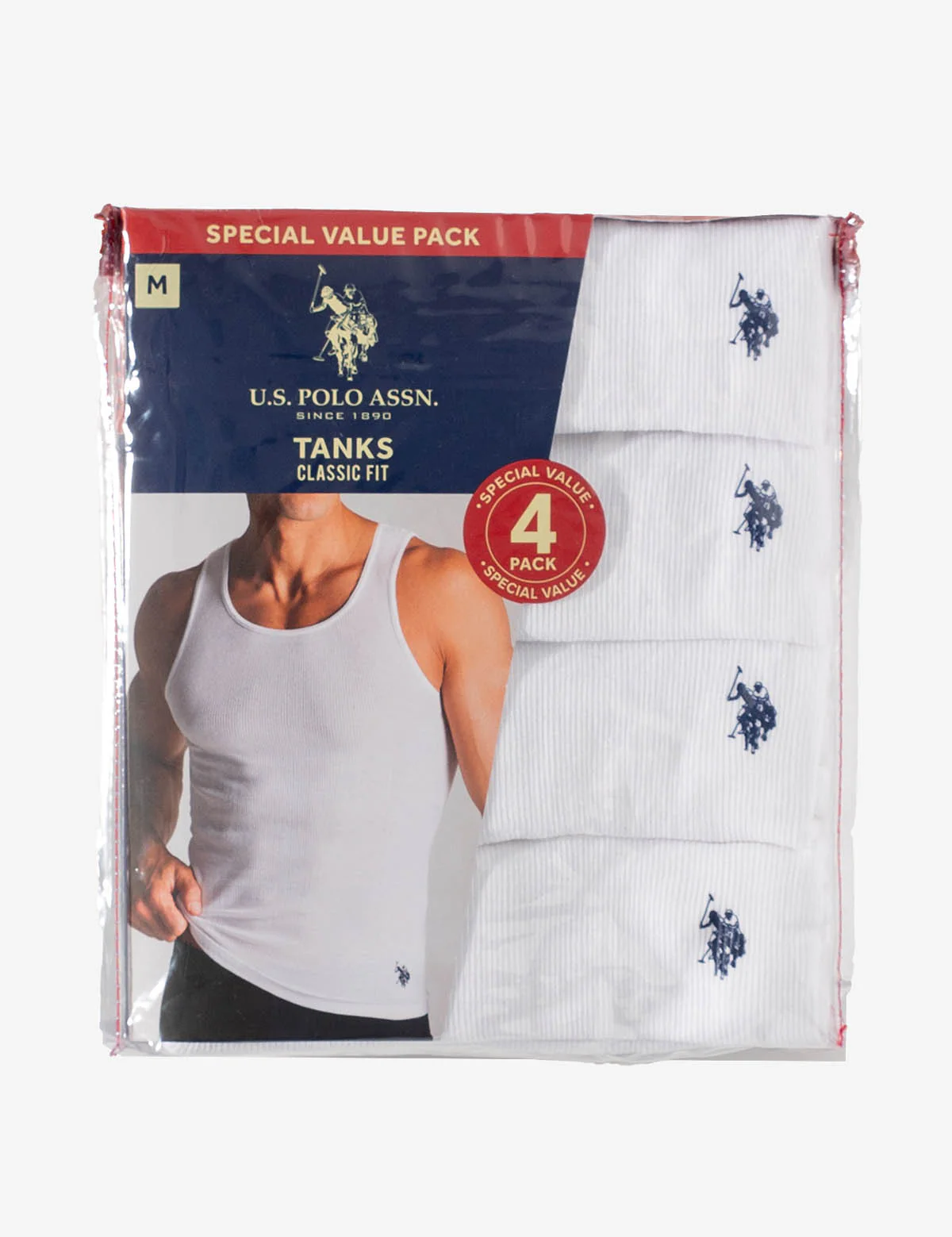 4PK RIBBED A-SHIRTS - Image 3