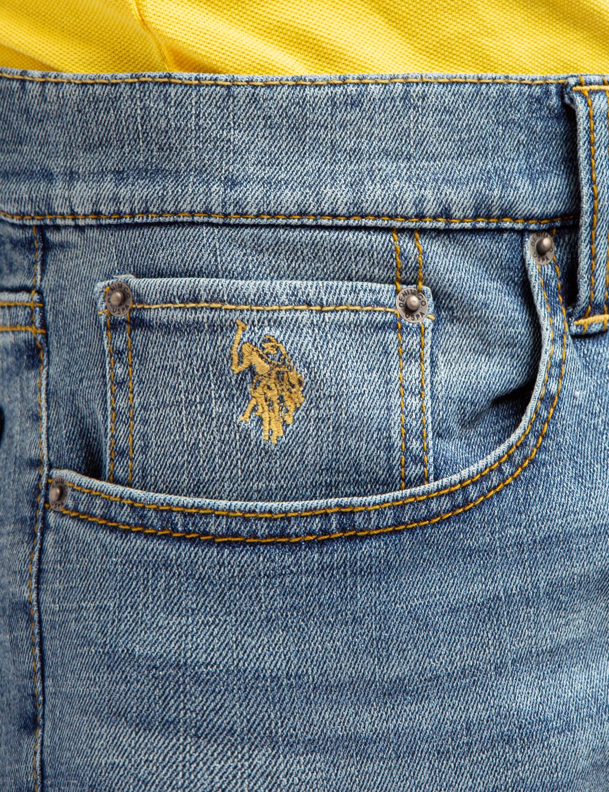 5 POCKET ATHLETIC FIT JEANS - Image 5