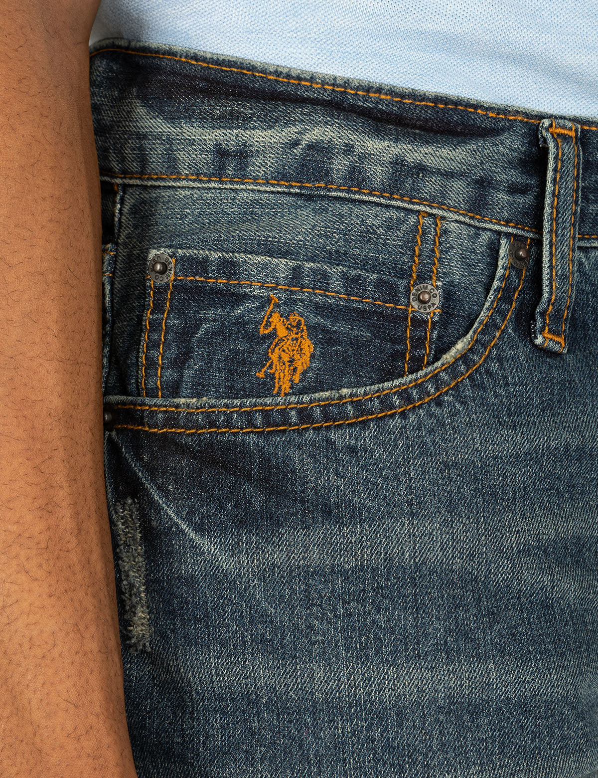 5 POCKET RIGID STRAIGHT FIT JEANS - Image 3