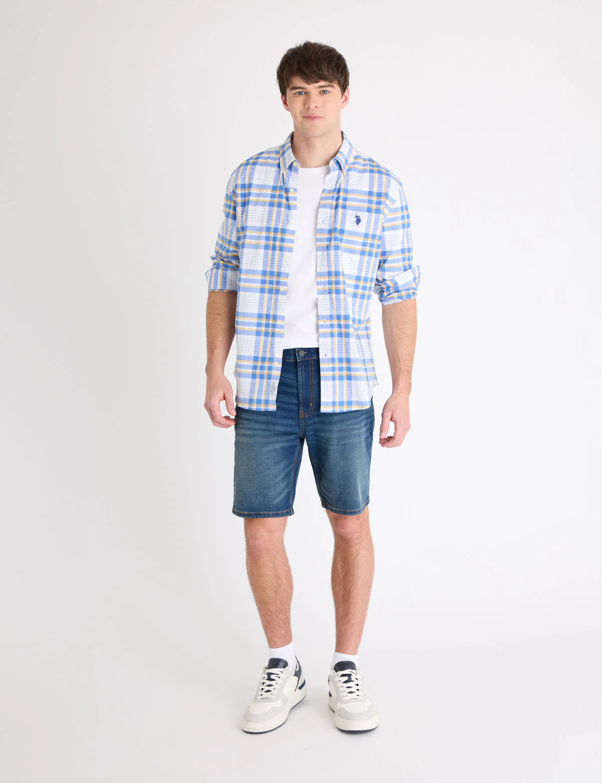5 POCKET SLIM STRAIGHT 9.5" DENIM SHORTS - Image 6