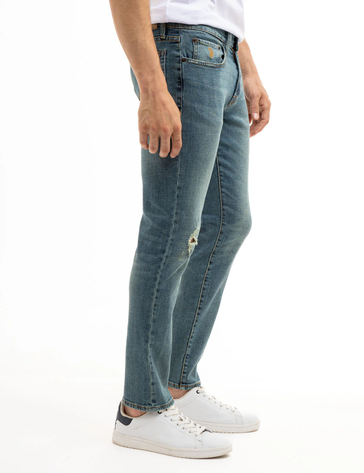 5 POCKET STRETCH SLIM FIT JEANS - Image 3