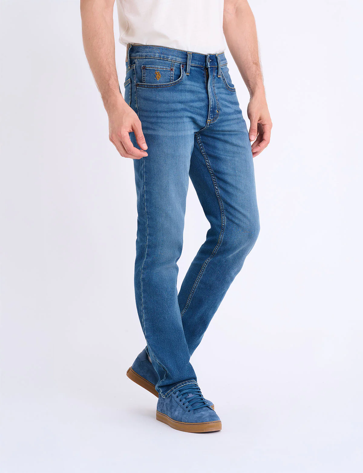 5 POCKET STRETCH SLIM STRAIGHT SUPER SOFT JEANS