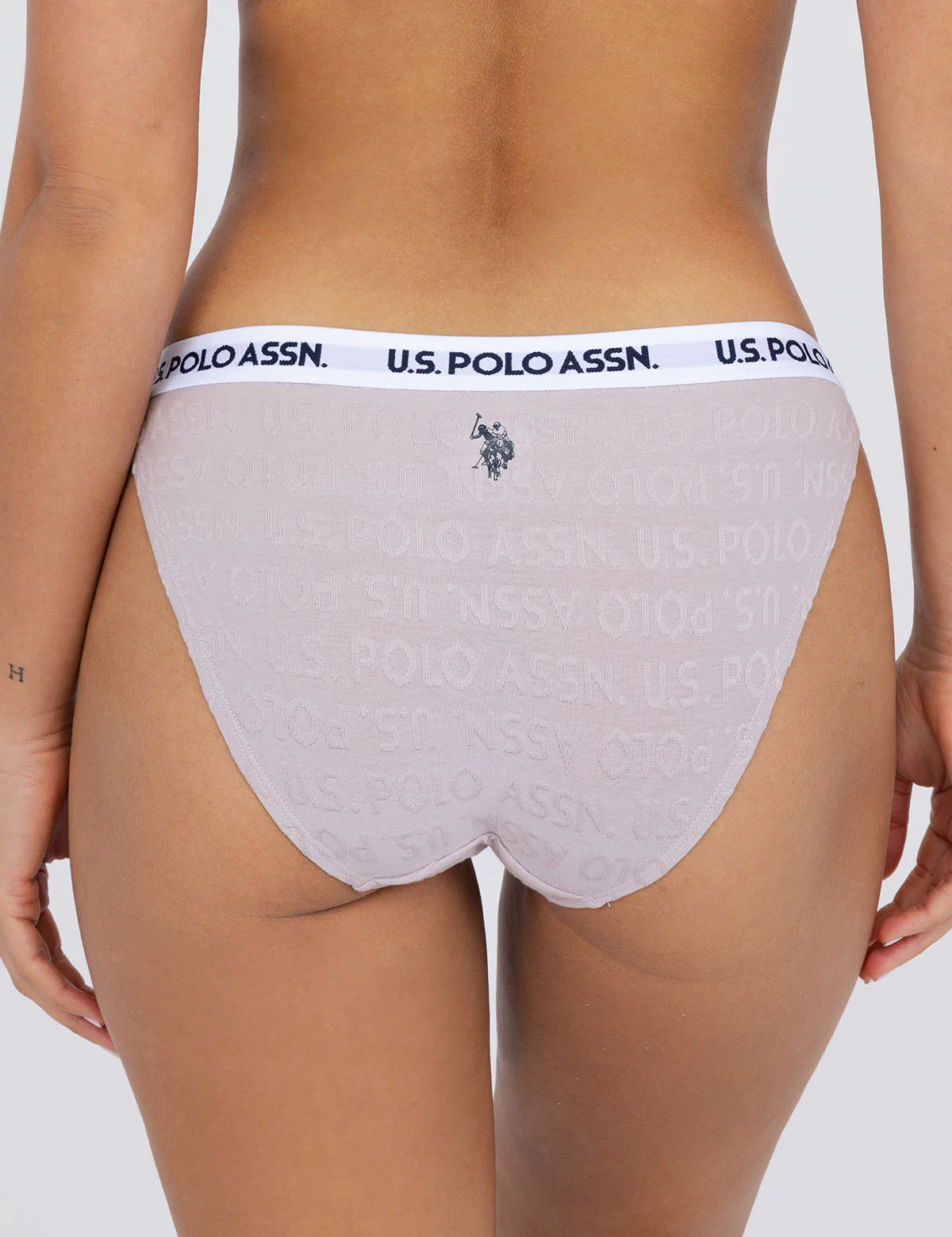 5PK JACQUARD COTTON SPAN BRANDED BIKINIS - Image 4