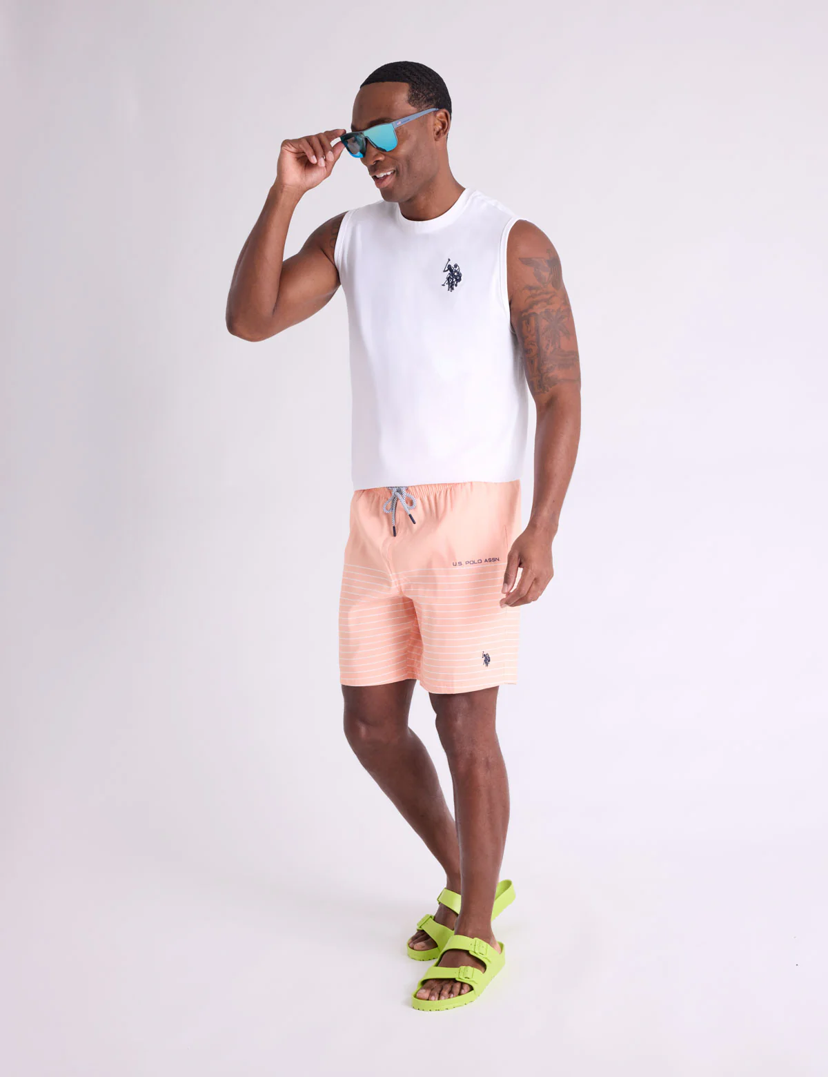 7" PIN STRIPE SWIM SHORTS - Image 11