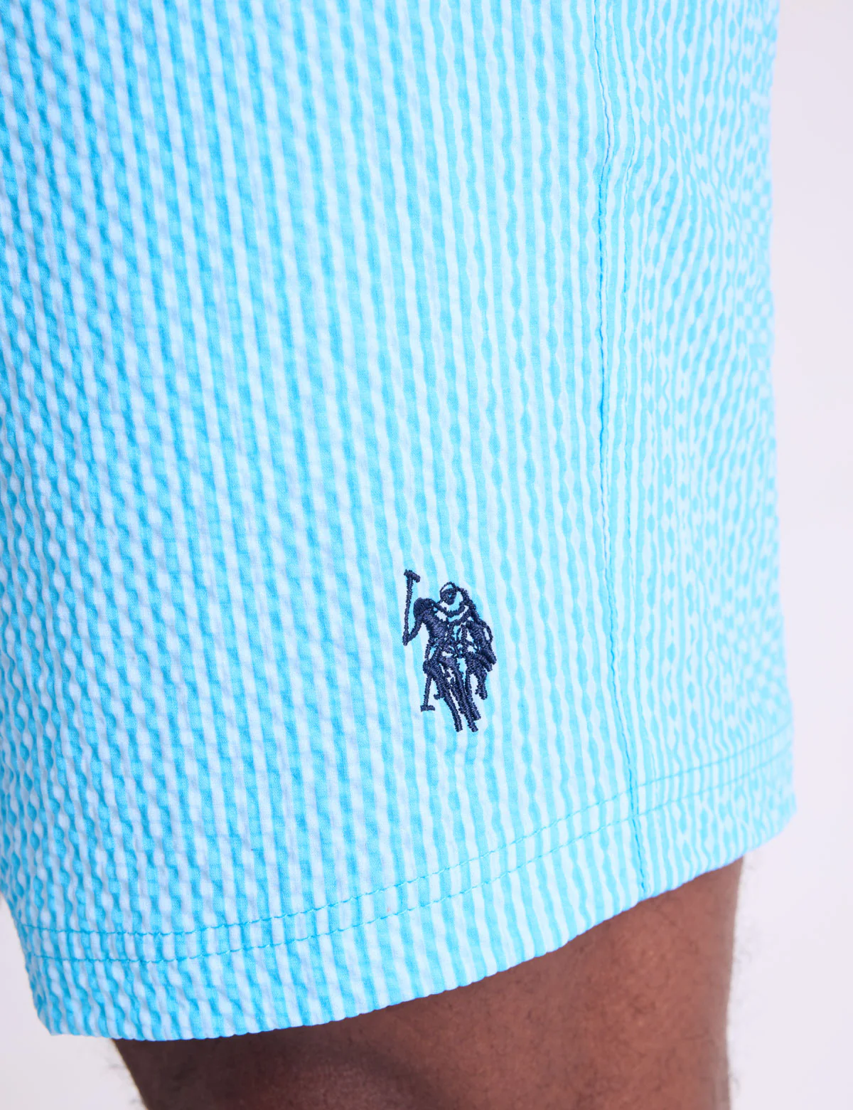 7" SEERSUCKER STRIPE SWIM SHORTS - Image 8