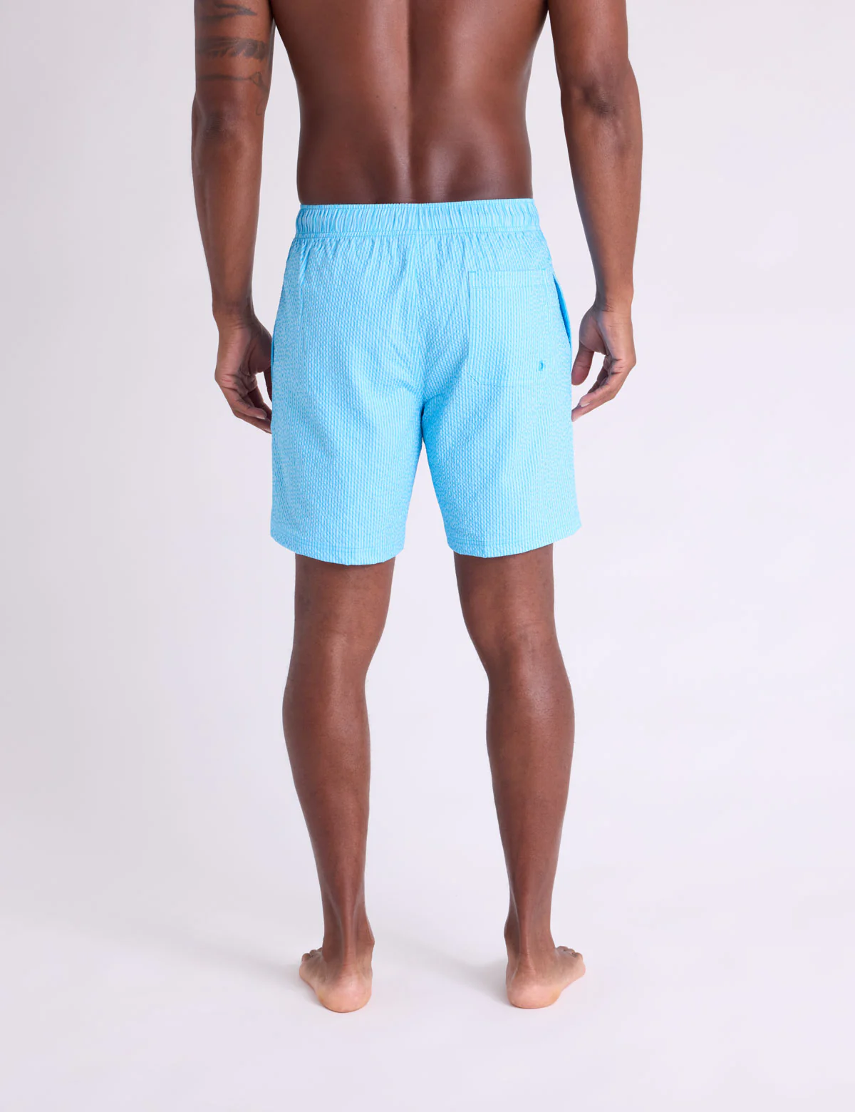 7" SEERSUCKER STRIPE SWIM SHORTS - Image 9