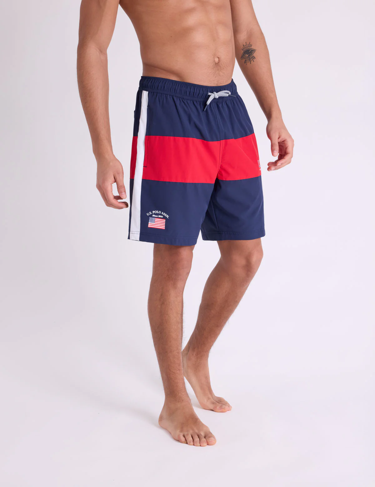 7" USA COLORBLOCK SWIM SHORTS