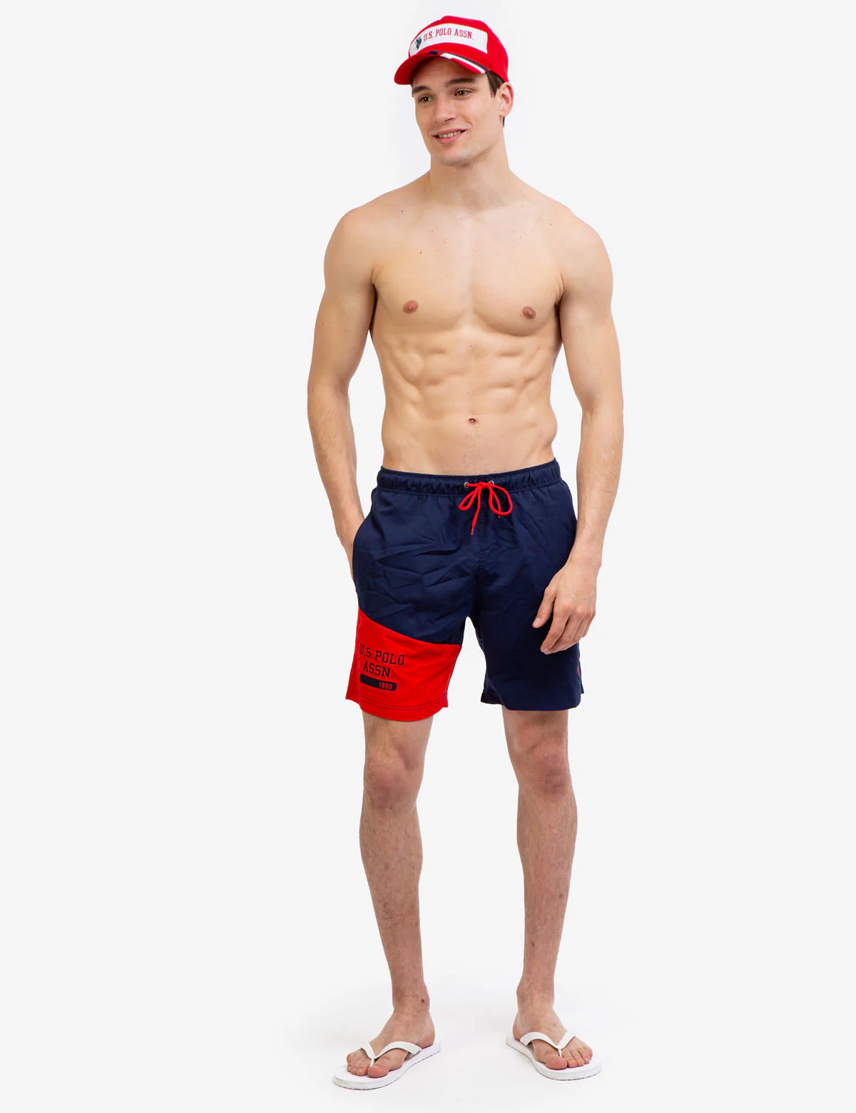 7" USPA COLORBLOCK SWIM TRUNKS - Image 2