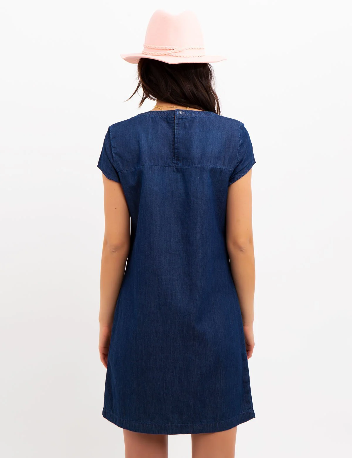 A-Line Denim Dress - Image 4