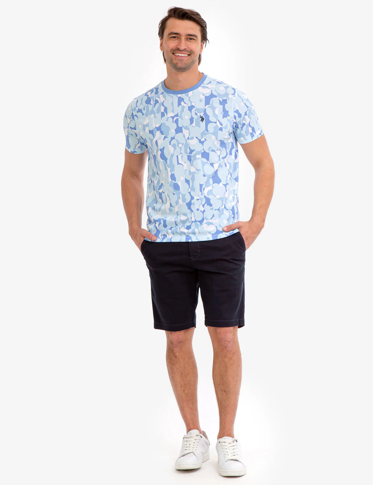 ABSTRACT FLORAL CREW NECK T-SHIRT - Image 3