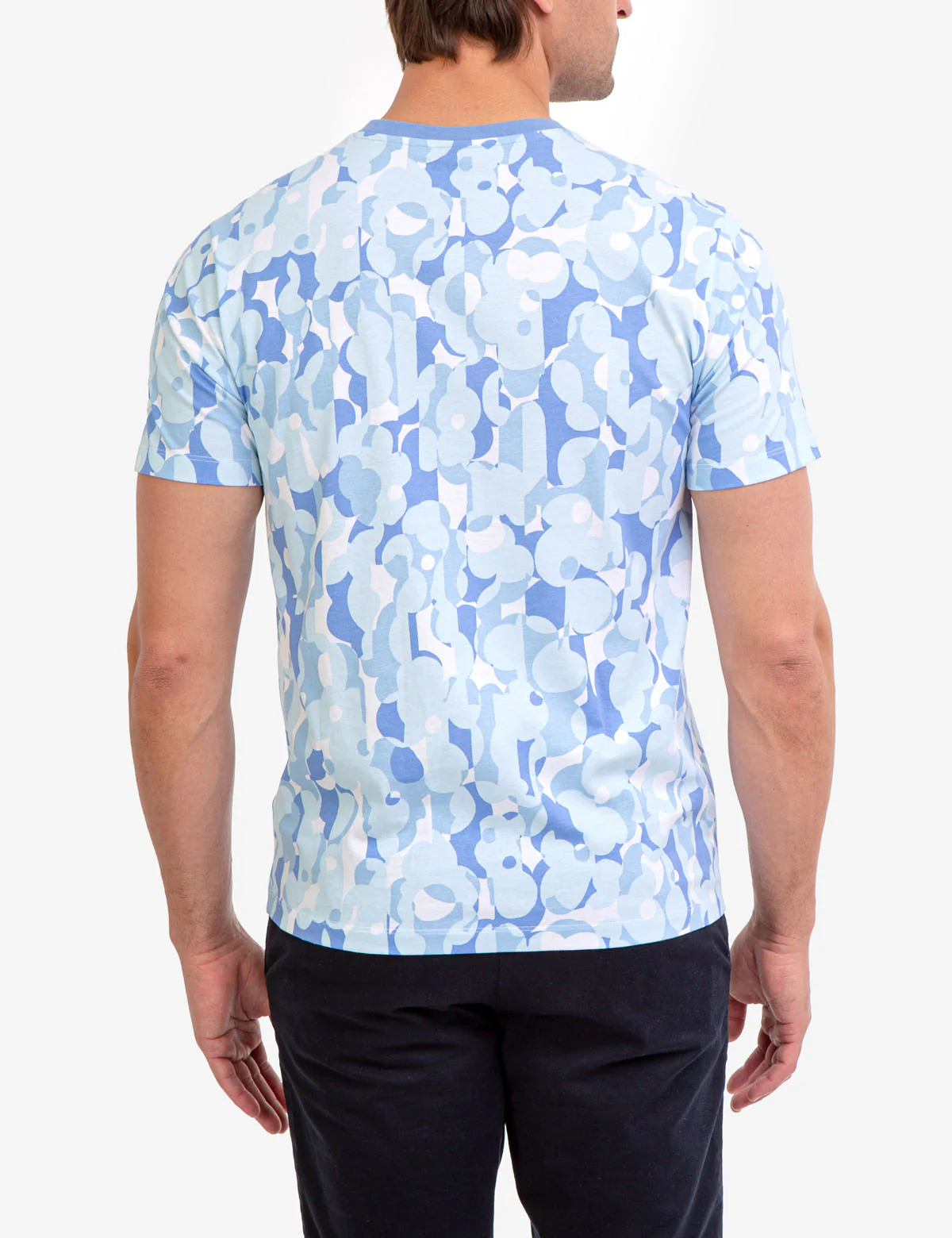 ABSTRACT FLORAL CREW NECK T-SHIRT - Image 5