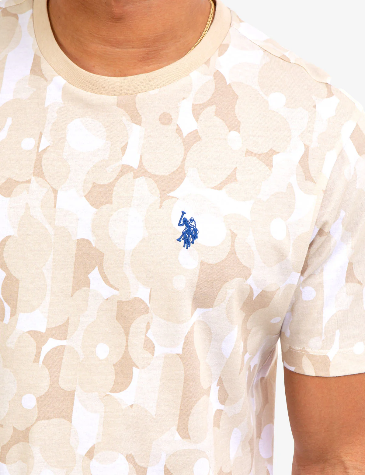 ABSTRACT FLORAL CREW NECK T-SHIRT - Image 8
