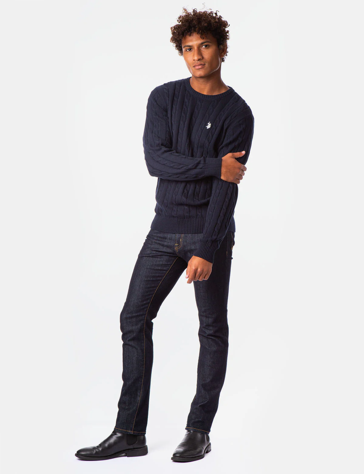 ALL OVER CABLE CREW NECK SWEATER - Image 10