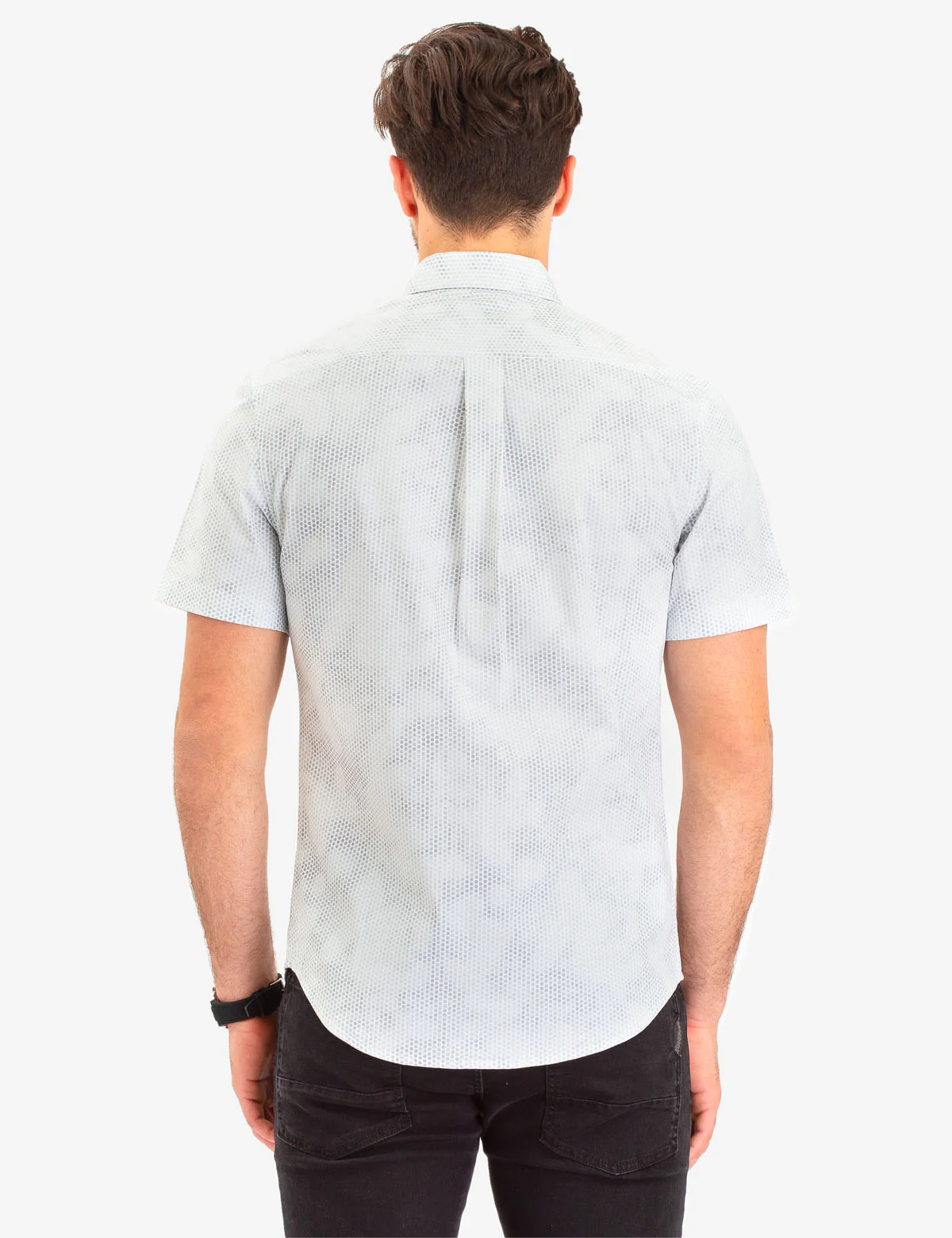 ALL OVER CAMO PRINT SHORT SLEEVE SHIRT - Image 5