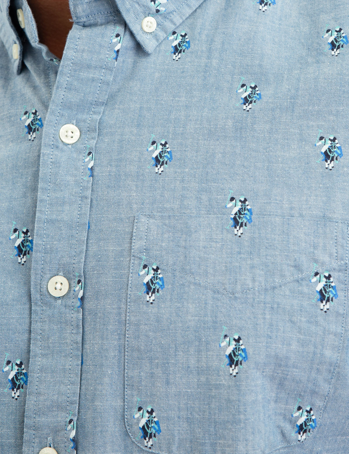 ALL OVER LOGO PRINT SHORT SLEEVE SHIRT - Image 5