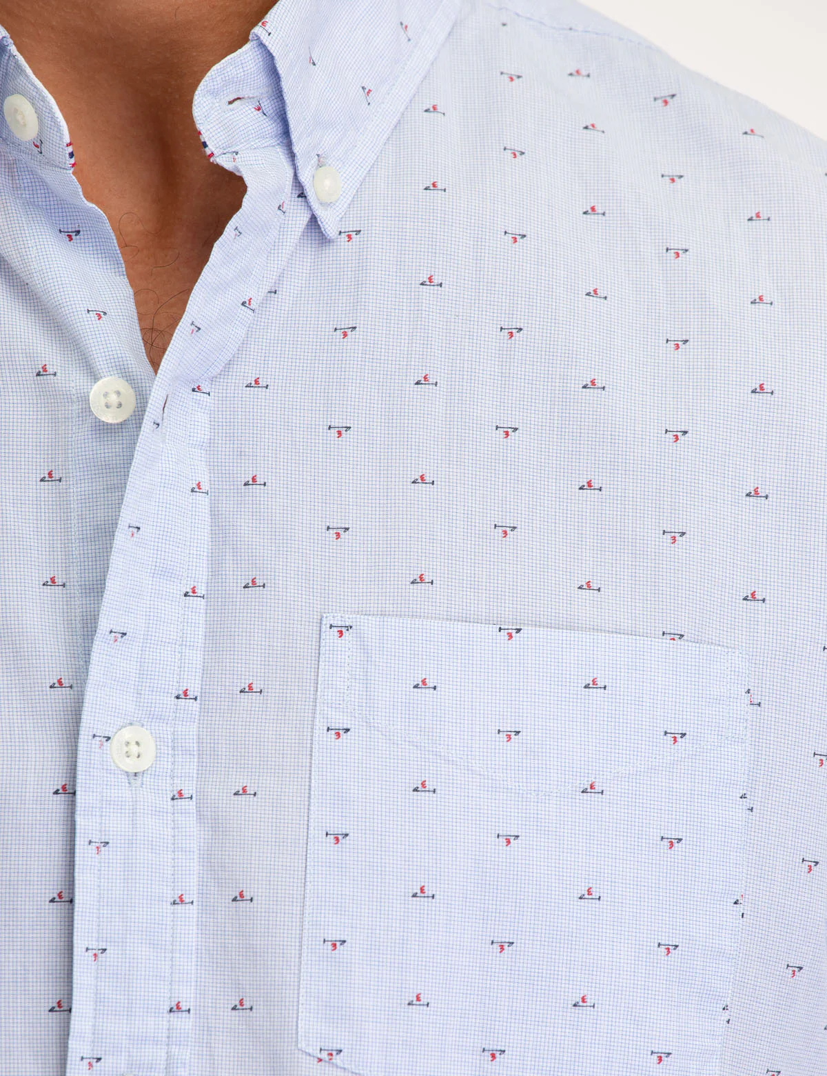 ALL OVER MALLET PRINT SHORT SLEEVE SHIRT - Image 4