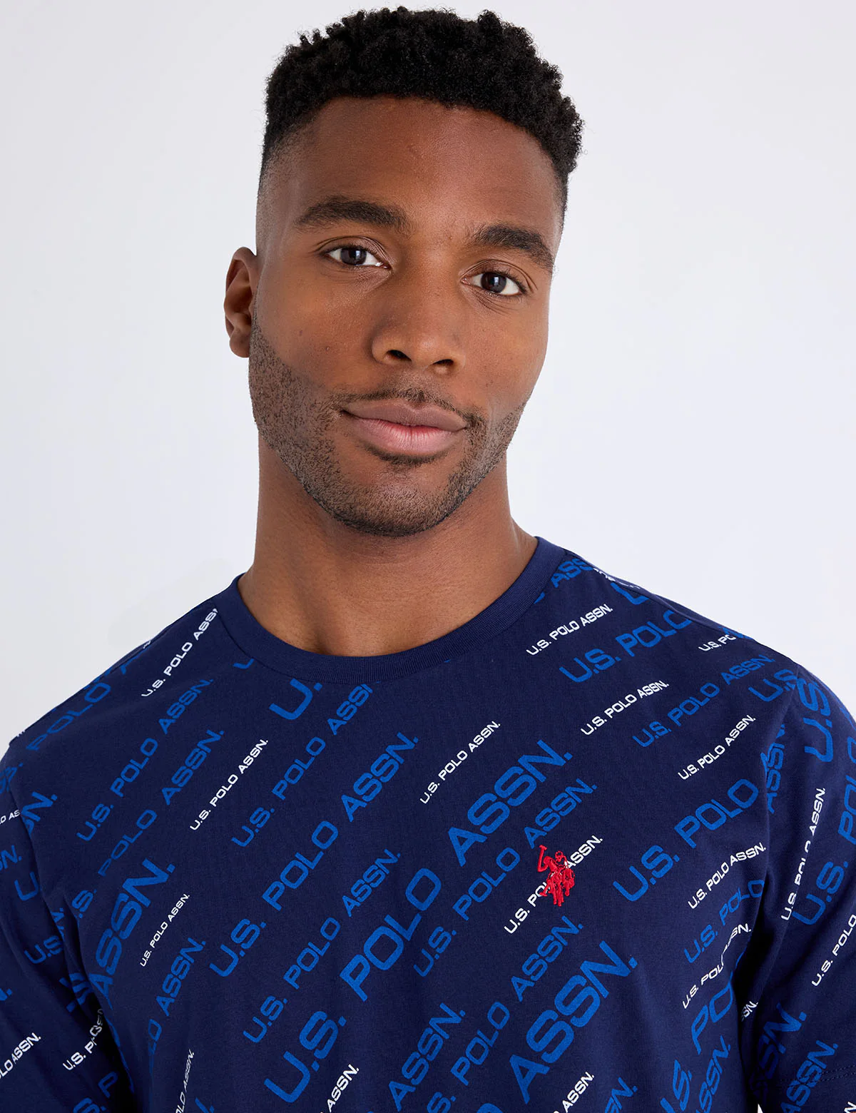 ALL OVER WORDMARK GRAPHIC PRINT JERSEY T-SHIRT - Image 2