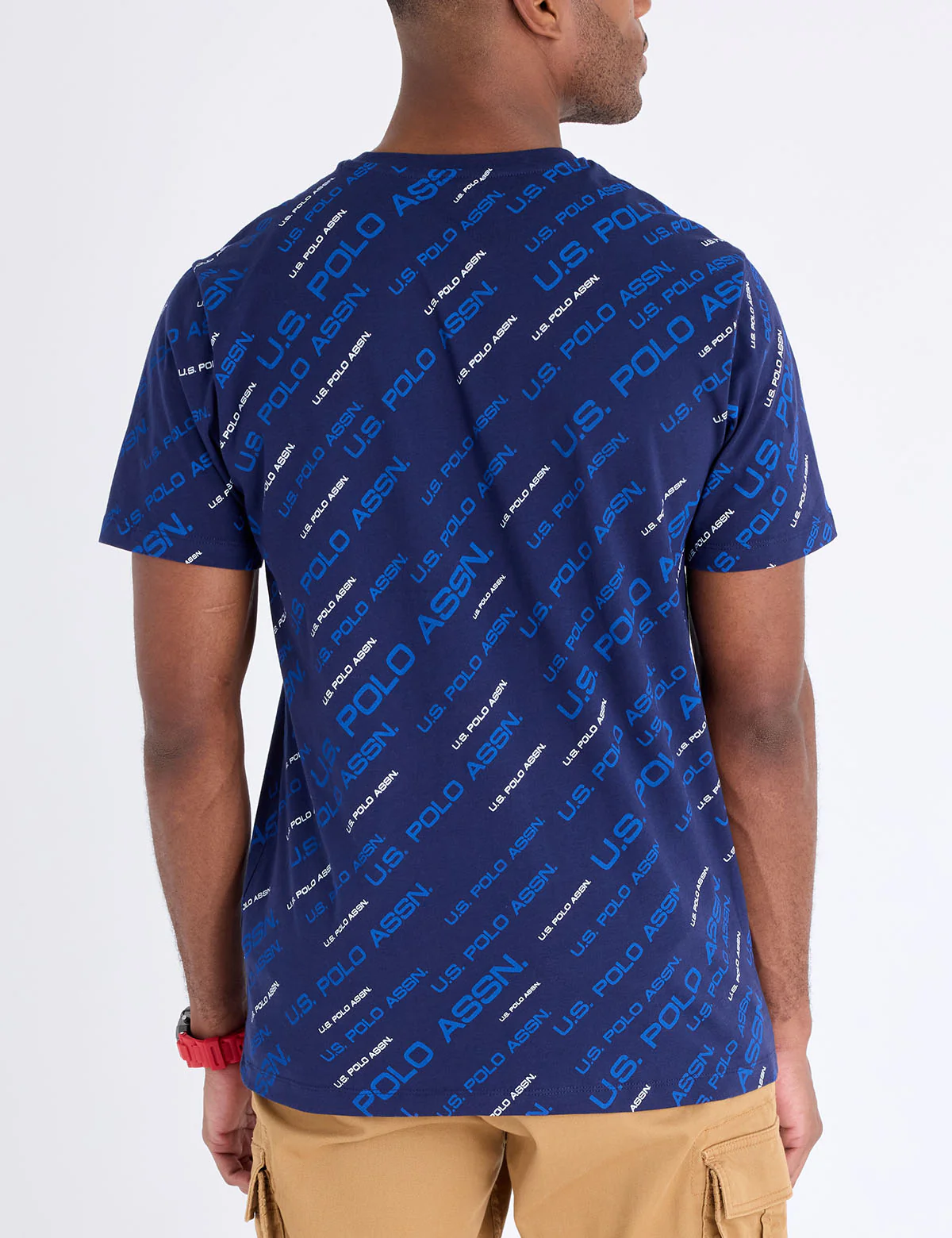 ALL OVER WORDMARK GRAPHIC PRINT JERSEY T-SHIRT - Image 4