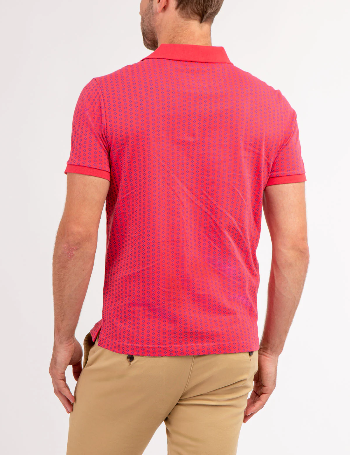 ALLOVER PRINTED JERSEY POLO SHIRT - Image 3