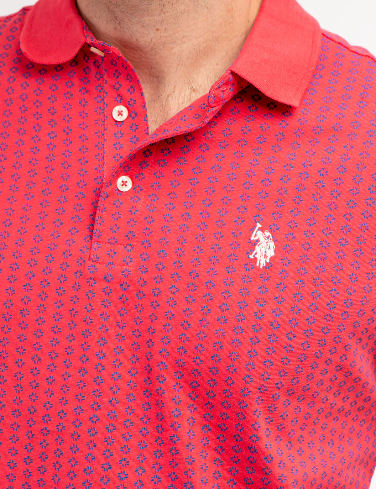 ALLOVER PRINTED JERSEY POLO SHIRT - Image 4