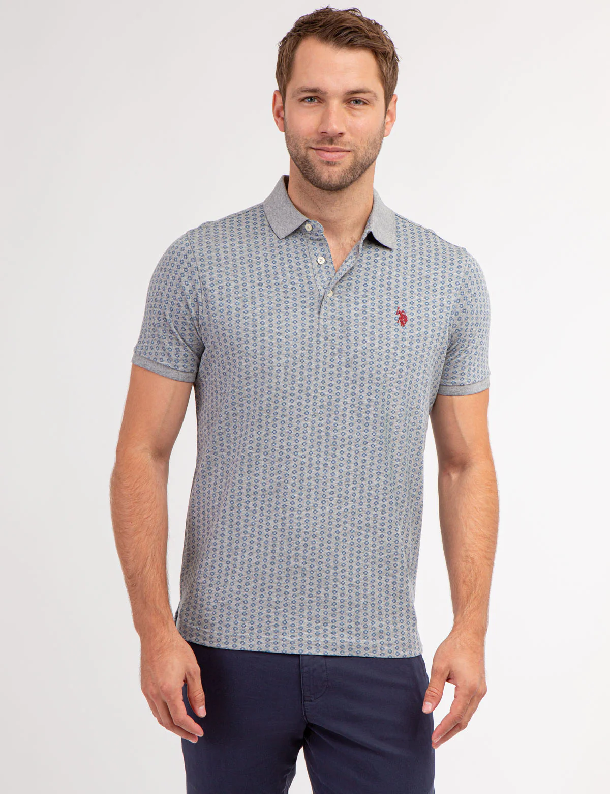 ALLOVER PRINTED JERSEY POLO SHIRT - Image 5