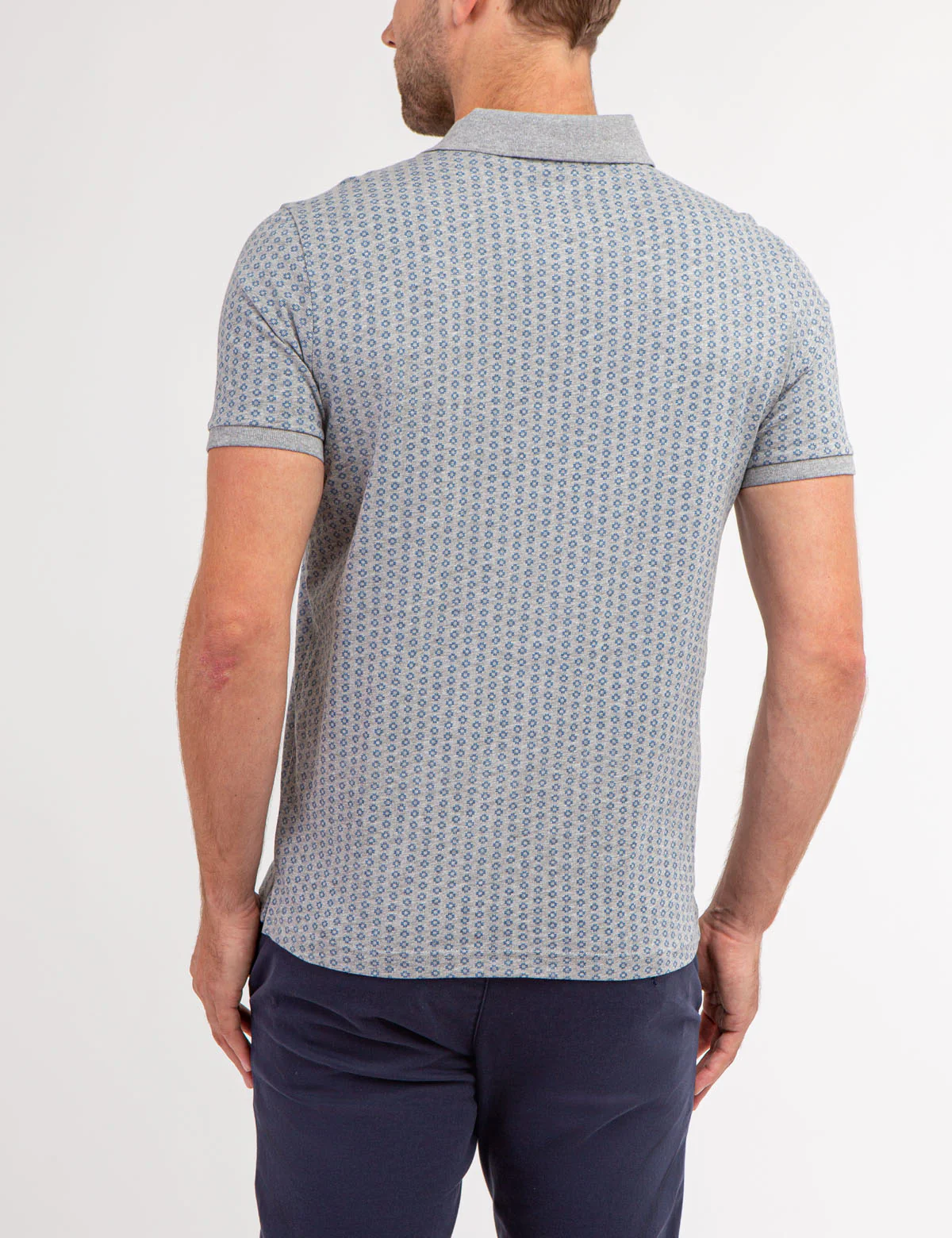 ALLOVER PRINTED JERSEY POLO SHIRT - Image 7