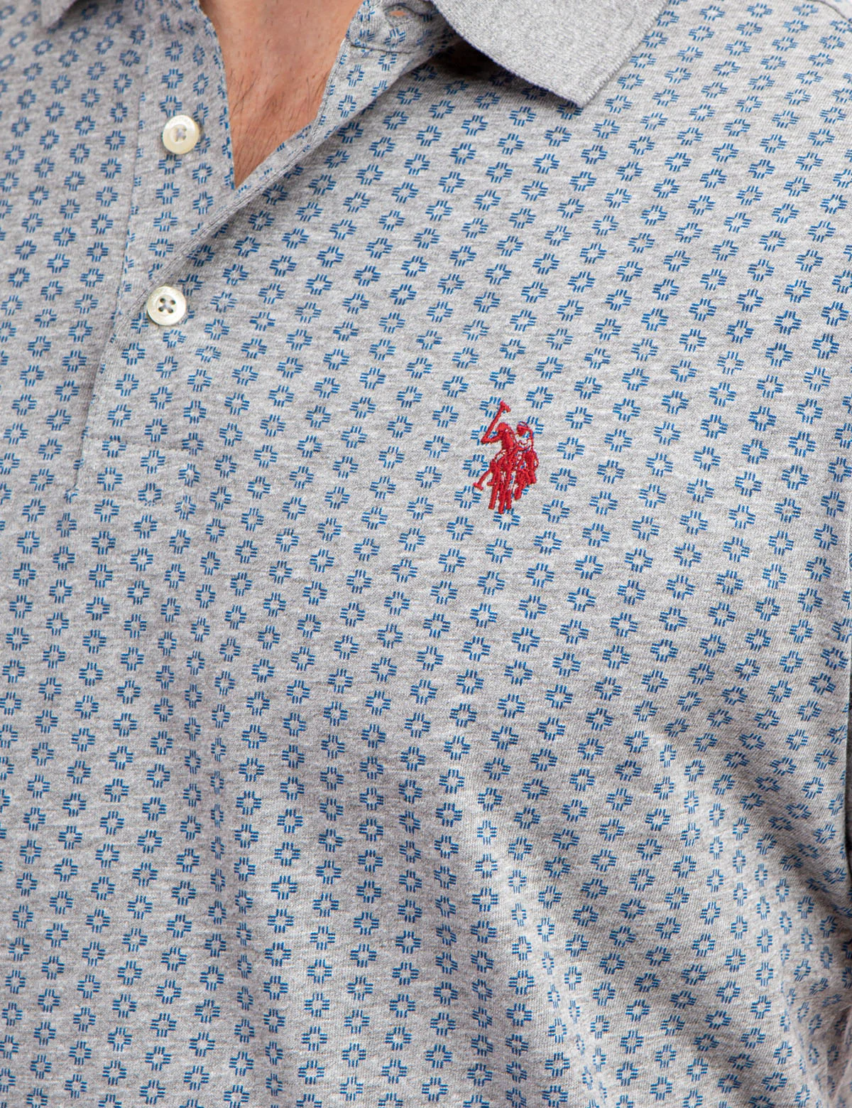 ALLOVER PRINTED JERSEY POLO SHIRT - Image 8