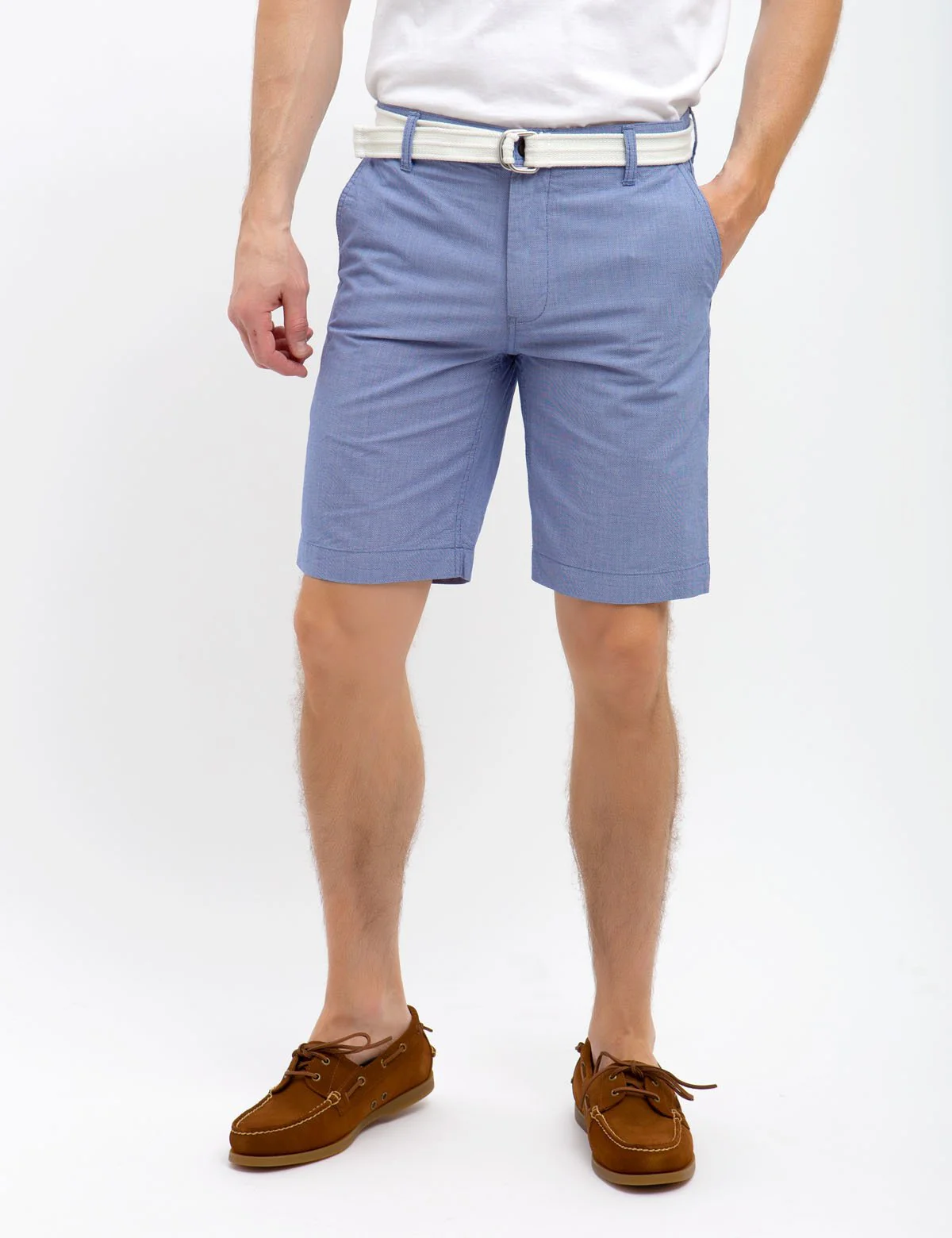 BELTED DOBBY HARTFORD SHORTS - Image 4