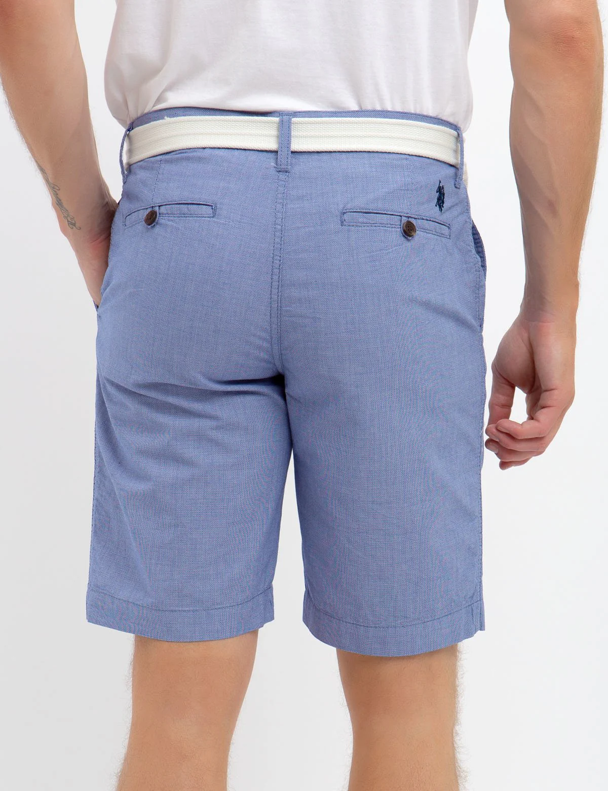BELTED DOBBY HARTFORD SHORTS - Image 6